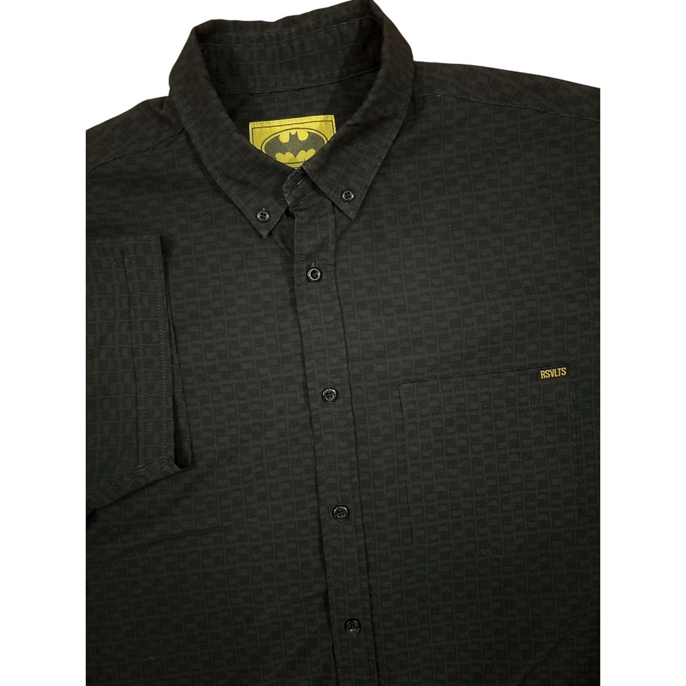 RSVLTS Batman LITTLE WAYNE Men's MEDIUM Button Shirt LIGHTWEIGHT